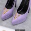 Versace Heel 15.5cm platform 1.5cm Virtus Pumps Patent Lavender 2022