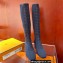 Hermes Fontaine 60 knit boots Top Quality Blue