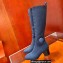Hermes Fontaine 60 knit boots Top Quality Blue