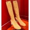 Hermes Fontaine 60 knit boots Top Quality Brown