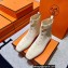 Hermes Duo knit Ankle boots Top Quality White