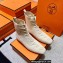 Hermes Duo knit Ankle boots Top Quality White