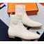 Hermes Duo knit Ankle boots Top Quality White