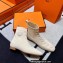 Hermes Duo knit Ankle boots Top Quality White