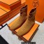 Hermes Duo knit Ankle boots Top Quality Brown