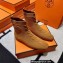 Hermes Duo knit Ankle boots Top Quality Brown