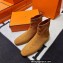 Hermes Duo knit Ankle boots Top Quality Brown