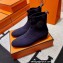 Hermes Duo knit Ankle boots Top Quality Blue