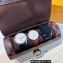 Louis Vuitton 3 Watch Case Damier Ebene Canvas
