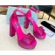 Prada Heel 11.5cm platform 3.5cm Satin sandals with crystals Fuchsia 2022