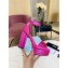 Prada Heel 11.5cm platform 3.5cm Satin sandals with crystals Fuchsia 2022