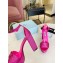 Prada Heel 11.5cm platform 3.5cm Satin sandals with crystals Fuchsia 2022