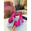Prada Heel 11.5cm platform 3.5cm Satin sandals with crystals Fuchsia 2022
