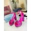 Prada Heel 11.5cm platform 3.5cm Satin sandals with crystals Fuchsia 2022