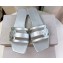 Jimmy Choo Nappa Leather Laran Flats with JC Monogram Silver 2022