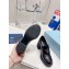Prada Chocolate high-heeled brushed leather loafers Black 2022