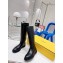 Fendi Logo Embossed Boots Black 2022