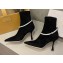 Jimmy Choo Heel 8.5cm Leroy Suede Ankle Boots Black 2022