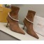 Jimmy Choo Heel 8.5cm Leroy Suede Ankle Boots Brown 2022