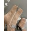 Jimmy Choo Heel 8.5cm Kaza Suede Ankle Boots Nude 2022
