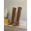 Jimmy Choo Heel 8.5cm Suede High Boots Brown With Crystal Strap 2022