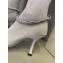 Jimmy Choo Heel 8.5cm Suede High Boots Light Gray With Crystal Strap 2022