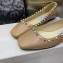 Jimmy Choo Pearl and Stud Ballet Flats Apricot 2022