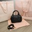 Miu Miu Matelassé nappa leather top-handle Small bag 5BB123 Black 2022