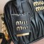 Miu Miu Matelassé nappa leather top-handle Small bag 5BB123 Black 2022