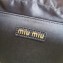 Miu Miu Matelassé nappa leather top-handle Small bag 5BB123 Black 2022
