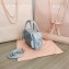 Miu Miu Matelassé nappa leather top-handle Small bag 5BB123 Light Blue 2022