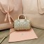 Miu Miu Matelassé nappa leather top-handle mini-bag 5BP077 Gold 2022
