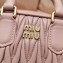 Miu Miu Matelassé nappa leather top-handle mini-bag 5BP077 Nude Pink 2022