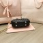 Miu Miu Matelassé nappa leather top-handle mini-bag 5BP077 Black 2022