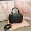 Miu Miu Matelassé nappa leather top-handle Medium bag 5BB124 Black 2022