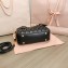 Miu Miu Matelassé nappa leather top-handle Medium bag 5BB124 Black 2022