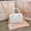Miu Miu Matelassé nappa leather top-handle Medium bag 5BB124 White 2022