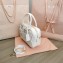 Miu Miu Matelassé nappa leather top-handle Medium bag 5BB124 White 2022