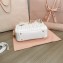 Miu Miu Matelassé nappa leather top-handle Medium bag 5BB124 White 2022