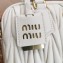 Miu Miu Matelassé nappa leather top-handle Medium bag 5BB124 White 2022