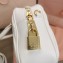 Miu Miu Matelassé nappa leather top-handle Medium bag 5BB124 White 2022