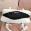 Miu Miu Matelassé nappa leather top-handle Medium bag 5BB124 White 2022