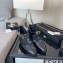 Chanel Heel 5.5cm Patent Goatskin Open Shoes G39048 Black 2022