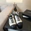 Chanel Fabric Trainers Lace-up Sneakers Black/White 2022