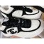 Chanel Printed Suede Calfskin Sneakers G39230 White/Black 2022