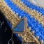 Prada Large raffia tote bag 1BG392 Blue/Beige 2022