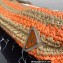 Prada Large raffia tote bag 1BG392 Orange/Beige 2022