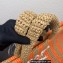 Prada Large raffia tote bag 1BG392 Orange/Beige 2022