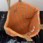 Prada Large raffia tote bag 1BG392 Orange/Beige 2022