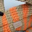 Prada Large raffia tote bag 1BG392 Orange/Beige 2022